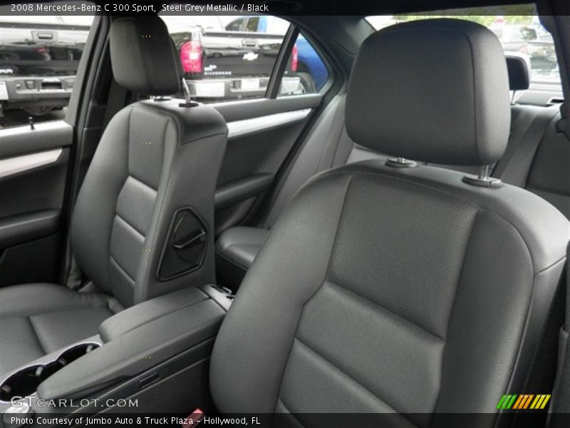 Steel Grey Metallic / Black 2008 Mercedes-Benz C 300 Sport