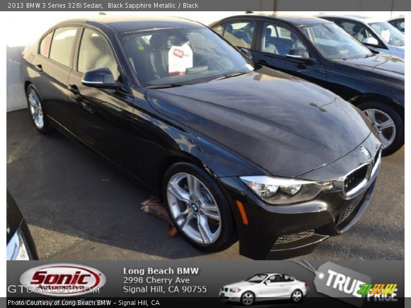 Black Sapphire Metallic / Black 2013 BMW 3 Series 328i Sedan