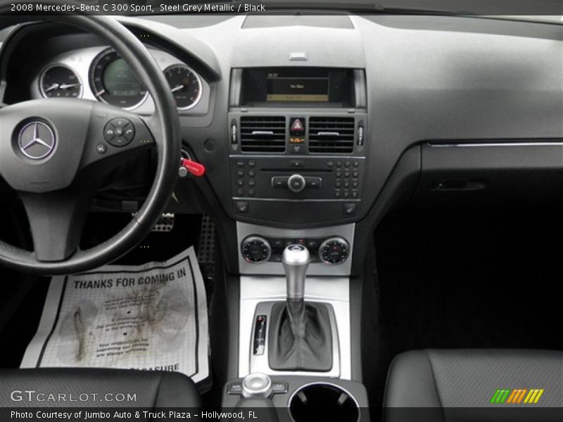 Steel Grey Metallic / Black 2008 Mercedes-Benz C 300 Sport