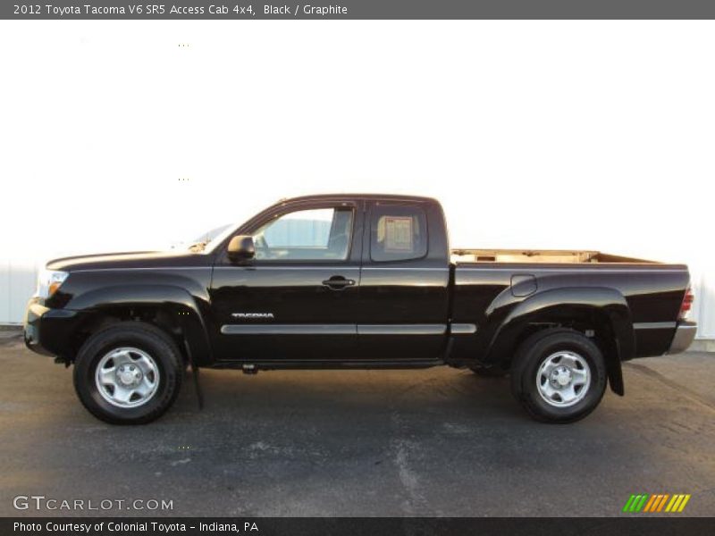Black / Graphite 2012 Toyota Tacoma V6 SR5 Access Cab 4x4