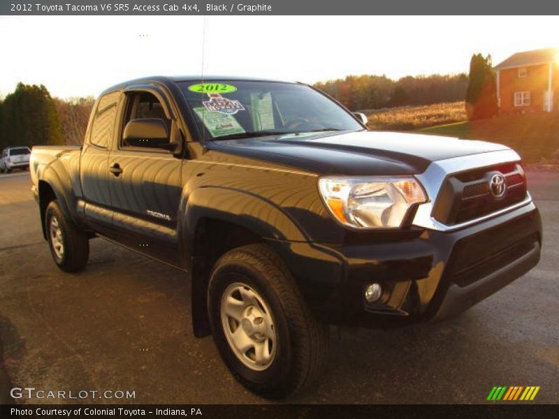Black / Graphite 2012 Toyota Tacoma V6 SR5 Access Cab 4x4