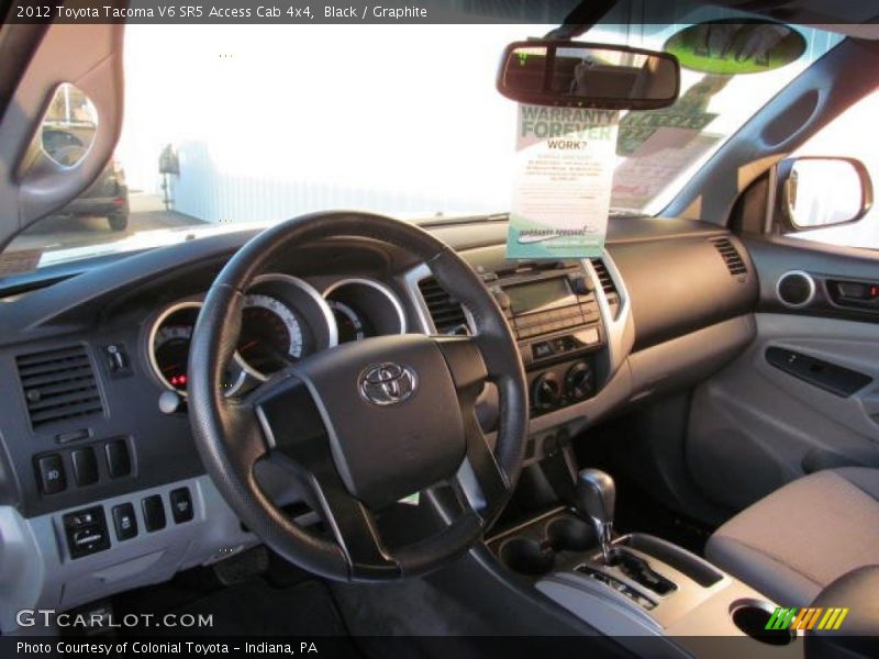 Black / Graphite 2012 Toyota Tacoma V6 SR5 Access Cab 4x4