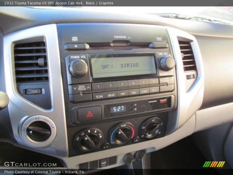 Black / Graphite 2012 Toyota Tacoma V6 SR5 Access Cab 4x4