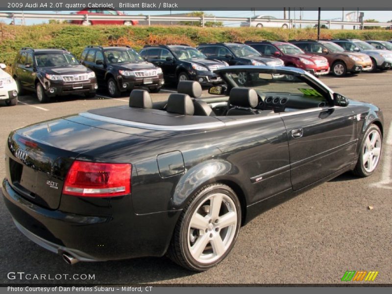 Brilliant Black / Black 2009 Audi A4 2.0T quattro Cabriolet