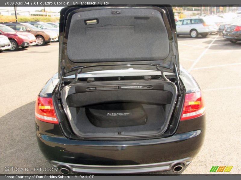 Brilliant Black / Black 2009 Audi A4 2.0T quattro Cabriolet