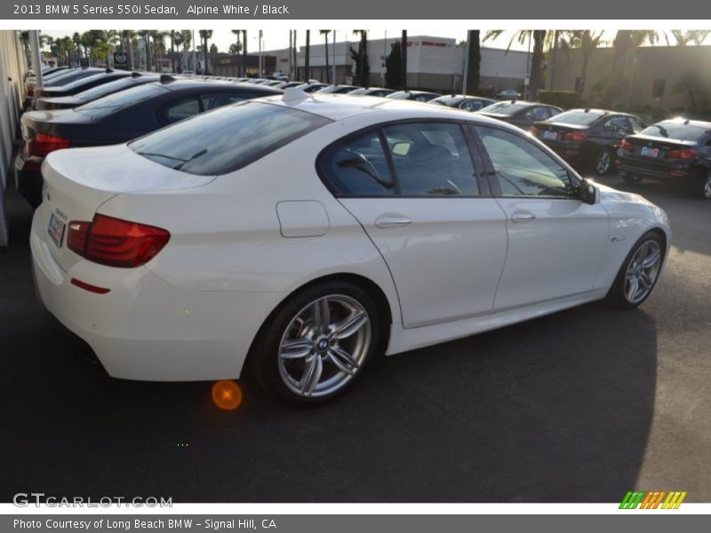 Alpine White / Black 2013 BMW 5 Series 550i Sedan