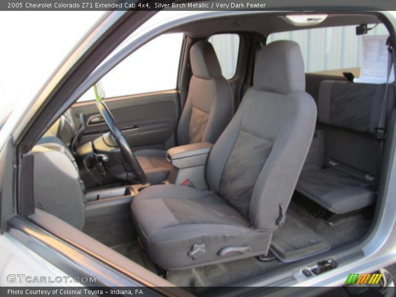 Silver Birch Metallic / Very Dark Pewter 2005 Chevrolet Colorado Z71 Extended Cab 4x4