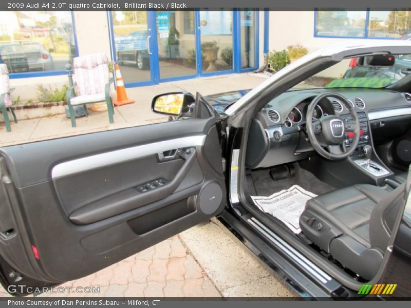 Brilliant Black / Black 2009 Audi A4 2.0T quattro Cabriolet