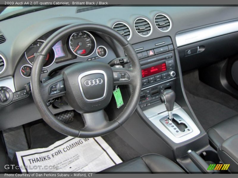 Brilliant Black / Black 2009 Audi A4 2.0T quattro Cabriolet