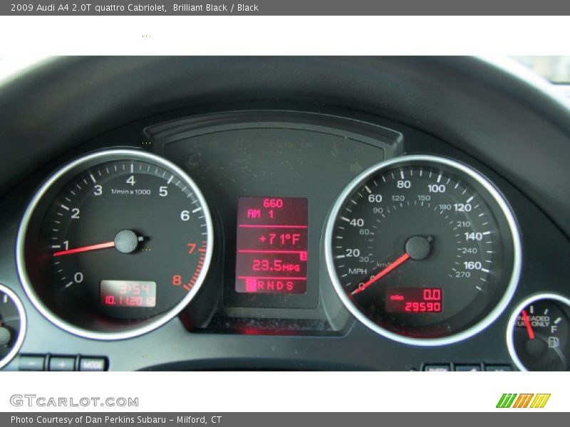 Brilliant Black / Black 2009 Audi A4 2.0T quattro Cabriolet