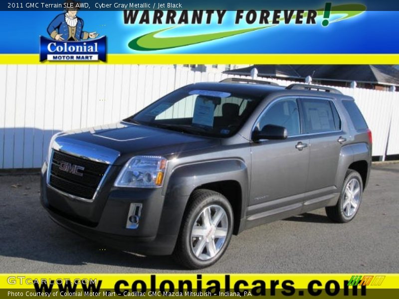 Cyber Gray Metallic / Jet Black 2011 GMC Terrain SLE AWD