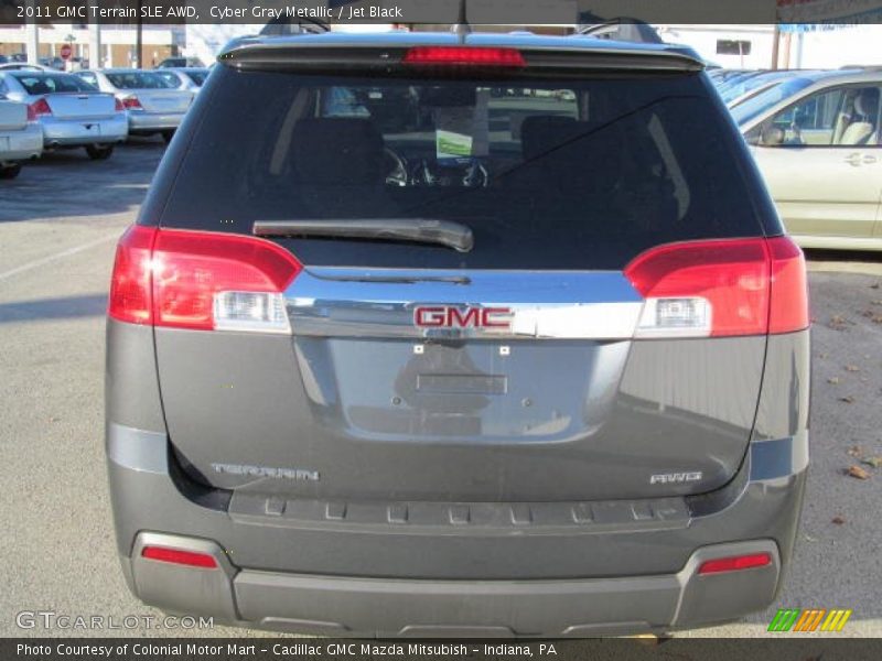 Cyber Gray Metallic / Jet Black 2011 GMC Terrain SLE AWD