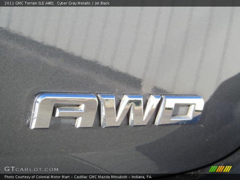 Cyber Gray Metallic / Jet Black 2011 GMC Terrain SLE AWD
