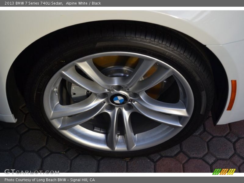 Alpine White / Black 2013 BMW 7 Series 740Li Sedan