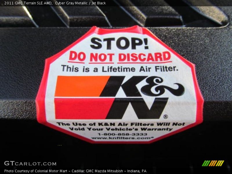 Cyber Gray Metallic / Jet Black 2011 GMC Terrain SLE AWD