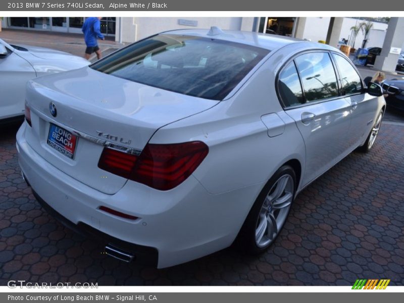 Alpine White / Black 2013 BMW 7 Series 740Li Sedan