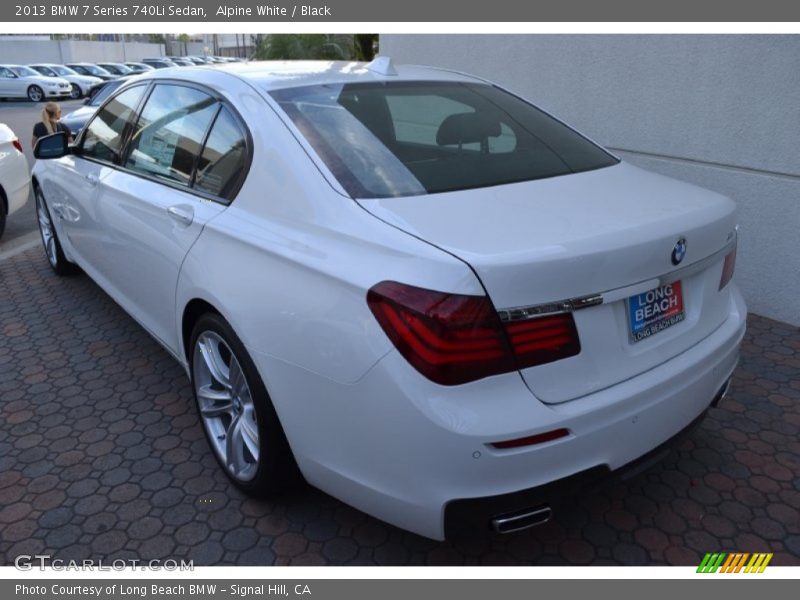Alpine White / Black 2013 BMW 7 Series 740Li Sedan