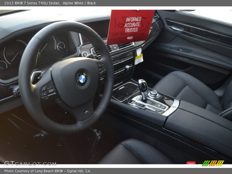 Alpine White / Black 2013 BMW 7 Series 740Li Sedan