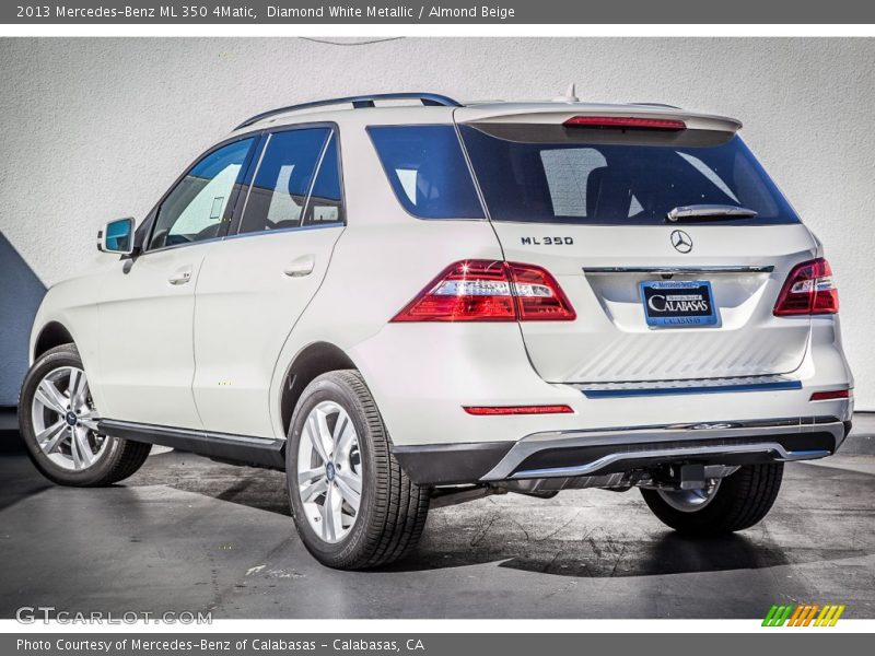 Diamond White Metallic / Almond Beige 2013 Mercedes-Benz ML 350 4Matic