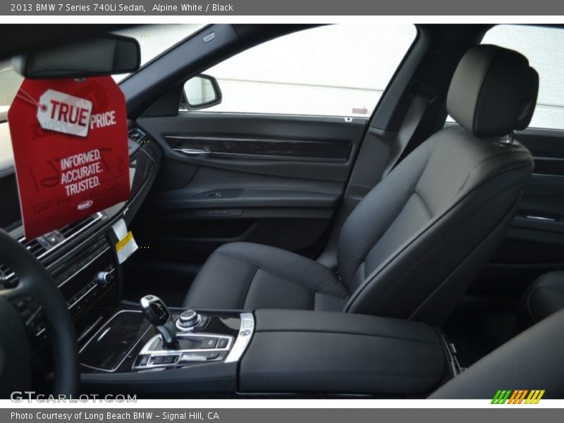 Alpine White / Black 2013 BMW 7 Series 740Li Sedan