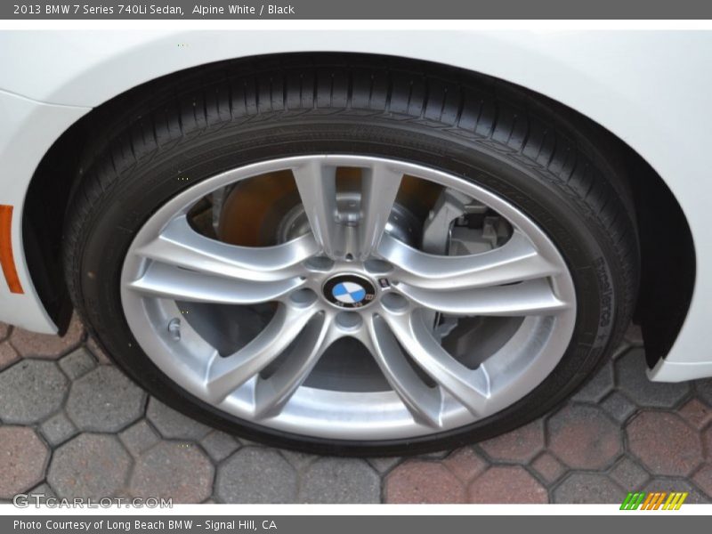 Alpine White / Black 2013 BMW 7 Series 740Li Sedan