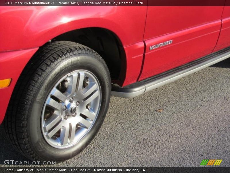 Sangria Red Metallic / Charcoal Black 2010 Mercury Mountaineer V6 Premier AWD