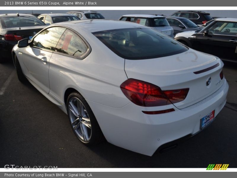 Alpine White / Black 2013 BMW 6 Series 650i Coupe
