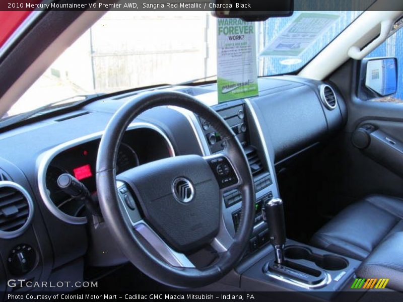 Sangria Red Metallic / Charcoal Black 2010 Mercury Mountaineer V6 Premier AWD
