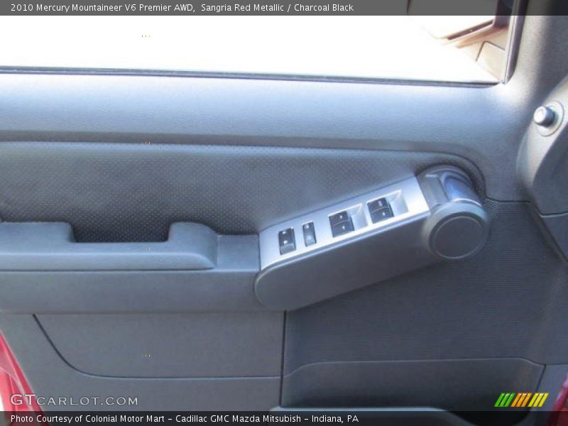 Sangria Red Metallic / Charcoal Black 2010 Mercury Mountaineer V6 Premier AWD