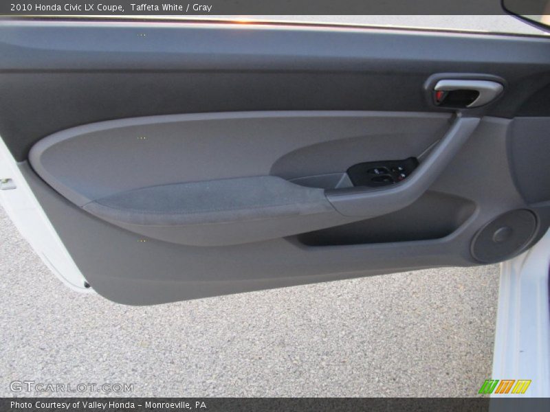 Taffeta White / Gray 2010 Honda Civic LX Coupe