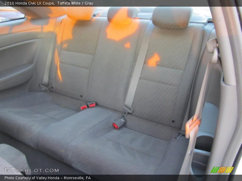 Taffeta White / Gray 2010 Honda Civic LX Coupe