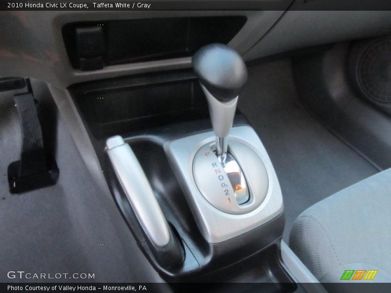 Taffeta White / Gray 2010 Honda Civic LX Coupe