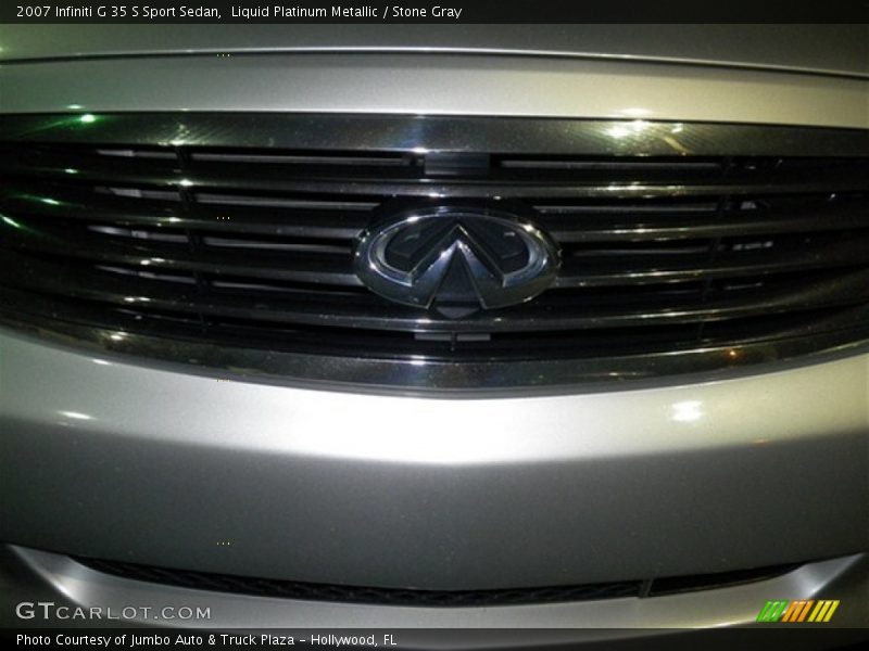 Liquid Platinum Metallic / Stone Gray 2007 Infiniti G 35 S Sport Sedan