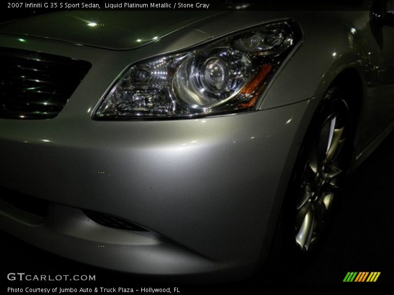 Liquid Platinum Metallic / Stone Gray 2007 Infiniti G 35 S Sport Sedan