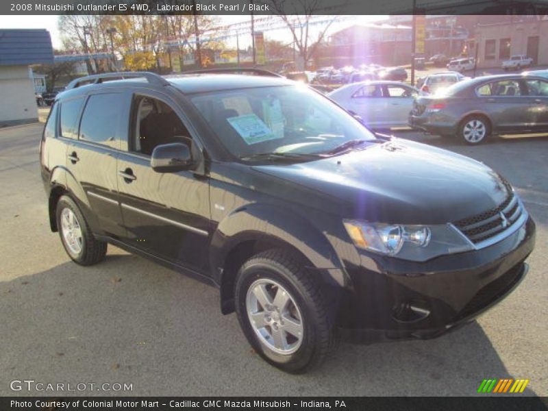 Labrador Black Pearl / Black 2008 Mitsubishi Outlander ES 4WD