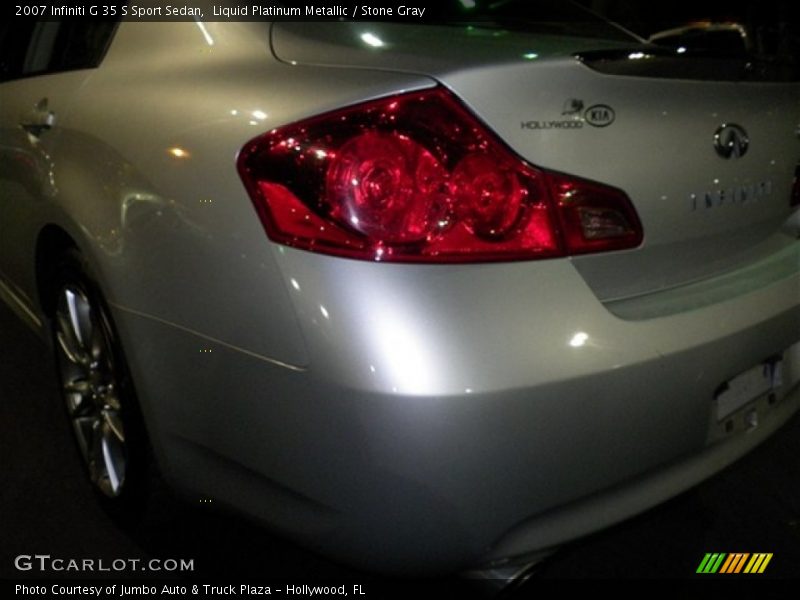 Liquid Platinum Metallic / Stone Gray 2007 Infiniti G 35 S Sport Sedan