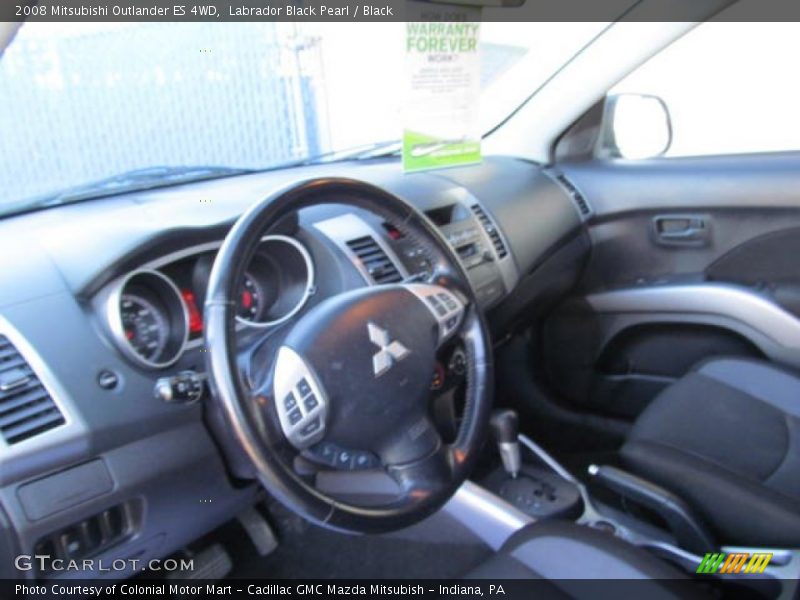 Labrador Black Pearl / Black 2008 Mitsubishi Outlander ES 4WD