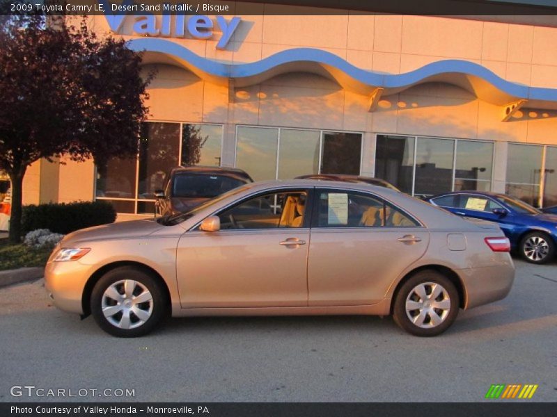 Desert Sand Metallic / Bisque 2009 Toyota Camry LE