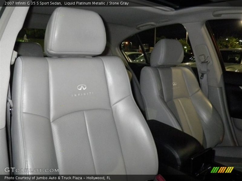 Liquid Platinum Metallic / Stone Gray 2007 Infiniti G 35 S Sport Sedan