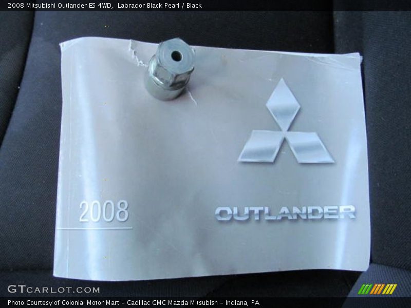 Labrador Black Pearl / Black 2008 Mitsubishi Outlander ES 4WD