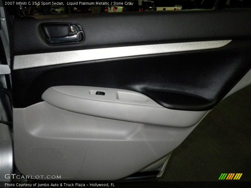 Liquid Platinum Metallic / Stone Gray 2007 Infiniti G 35 S Sport Sedan