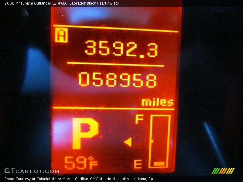 Labrador Black Pearl / Black 2008 Mitsubishi Outlander ES 4WD