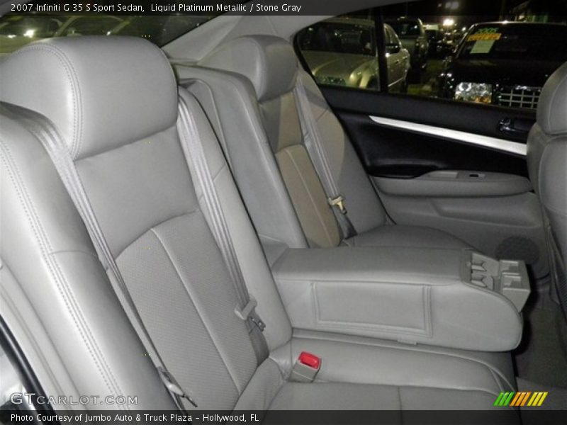 Liquid Platinum Metallic / Stone Gray 2007 Infiniti G 35 S Sport Sedan
