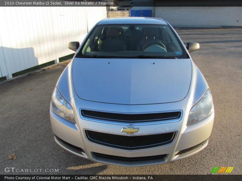 Silver Ice Metallic / Titanium 2010 Chevrolet Malibu LS Sedan