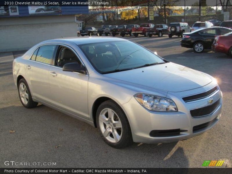Silver Ice Metallic / Titanium 2010 Chevrolet Malibu LS Sedan