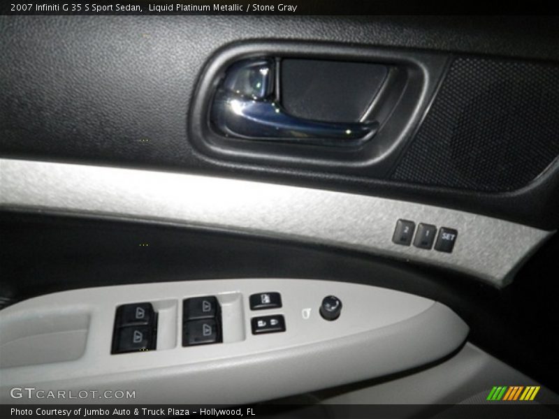 Liquid Platinum Metallic / Stone Gray 2007 Infiniti G 35 S Sport Sedan