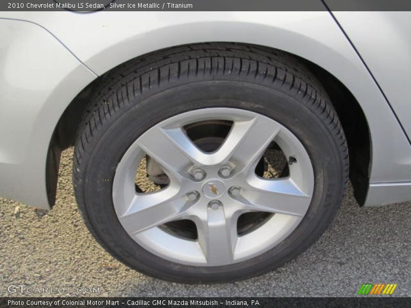 Silver Ice Metallic / Titanium 2010 Chevrolet Malibu LS Sedan