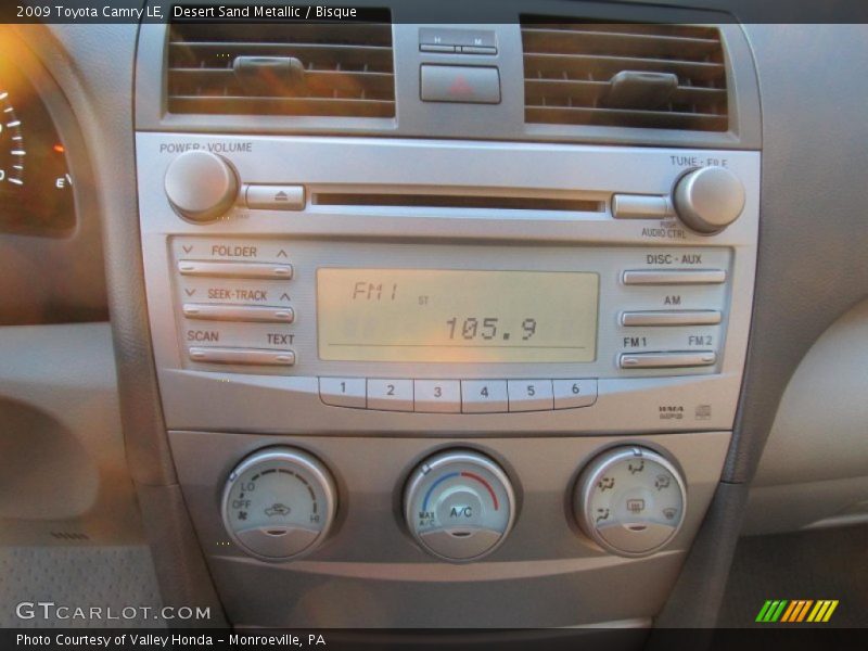 Desert Sand Metallic / Bisque 2009 Toyota Camry LE