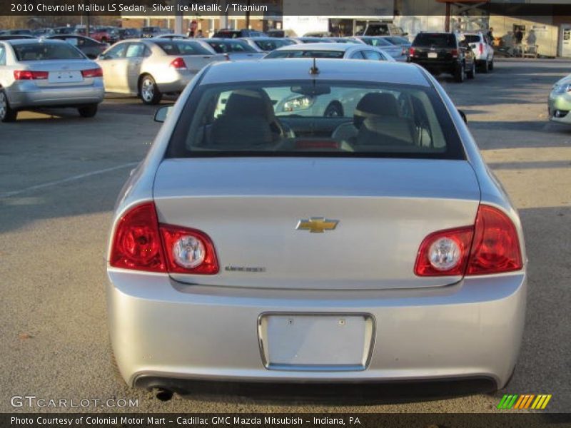 Silver Ice Metallic / Titanium 2010 Chevrolet Malibu LS Sedan