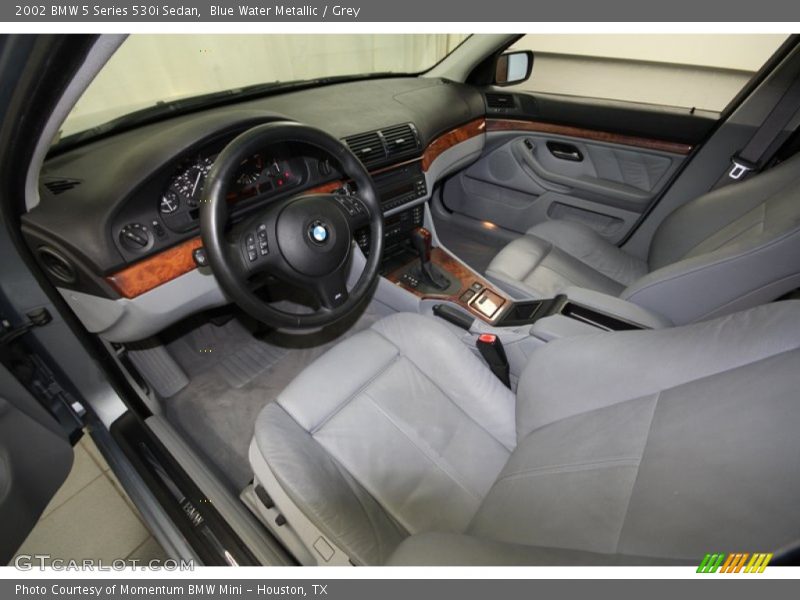 Blue Water Metallic / Grey 2002 BMW 5 Series 530i Sedan